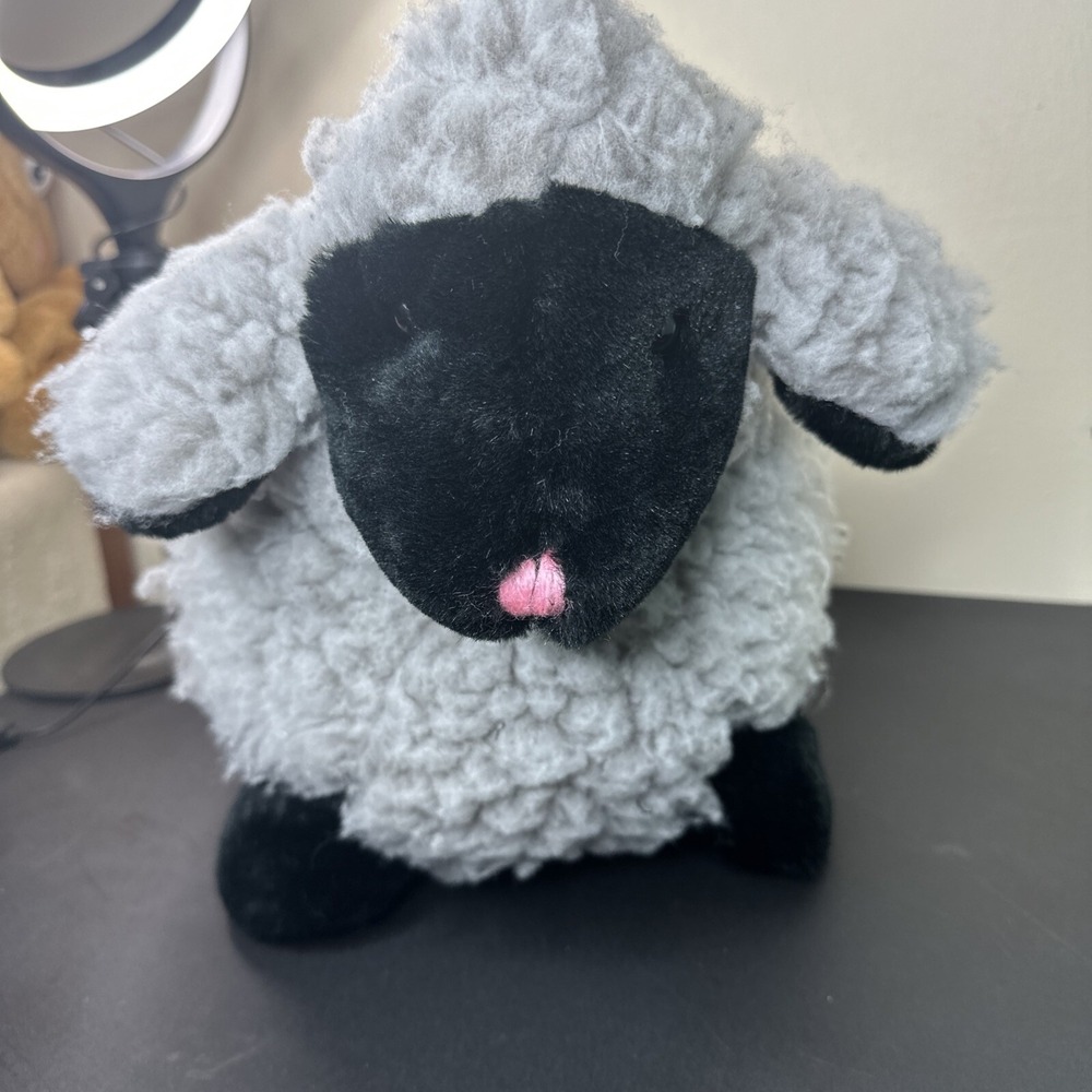 IKEA Gray Sheep Soft Plush Stuffed Animal 19" X 11" Doll Furniture Company Toy